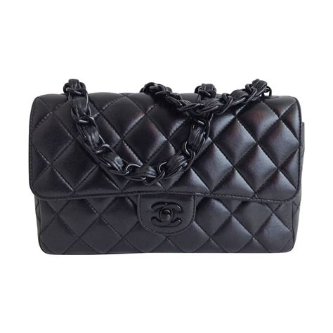 chanel black chain handbag|large black chanel handbag.